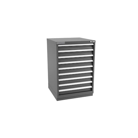 Champion Tool Storage Modular Drawer Cabinet, 9 Drawer, Dark Gray, Steel, 28 in W x 28-1/2 in D x 41-3/4 in H S18000902ILCFTB-DG